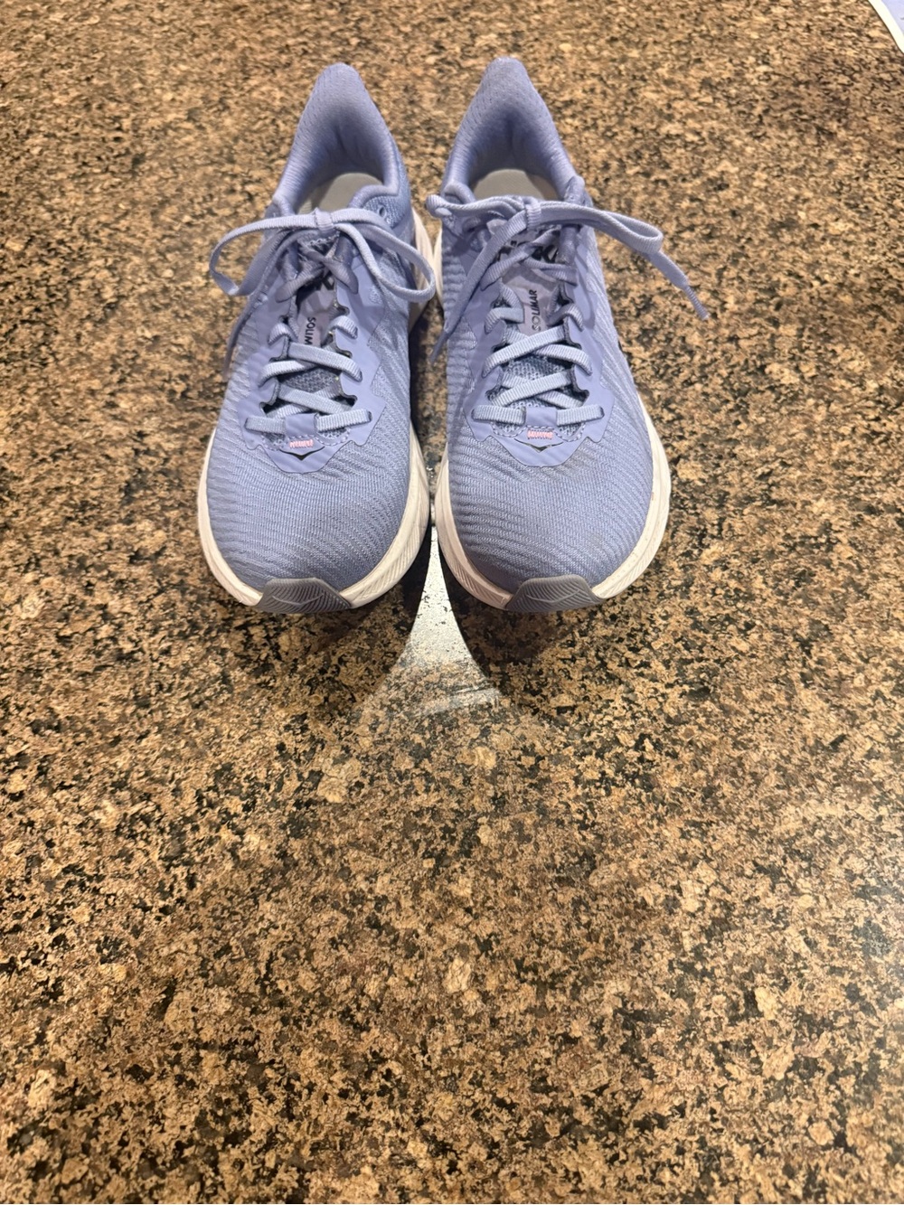 Hoka Women's Solimar Lavender White Athletic Running Shoes Sneakers - Picture 2 of 14